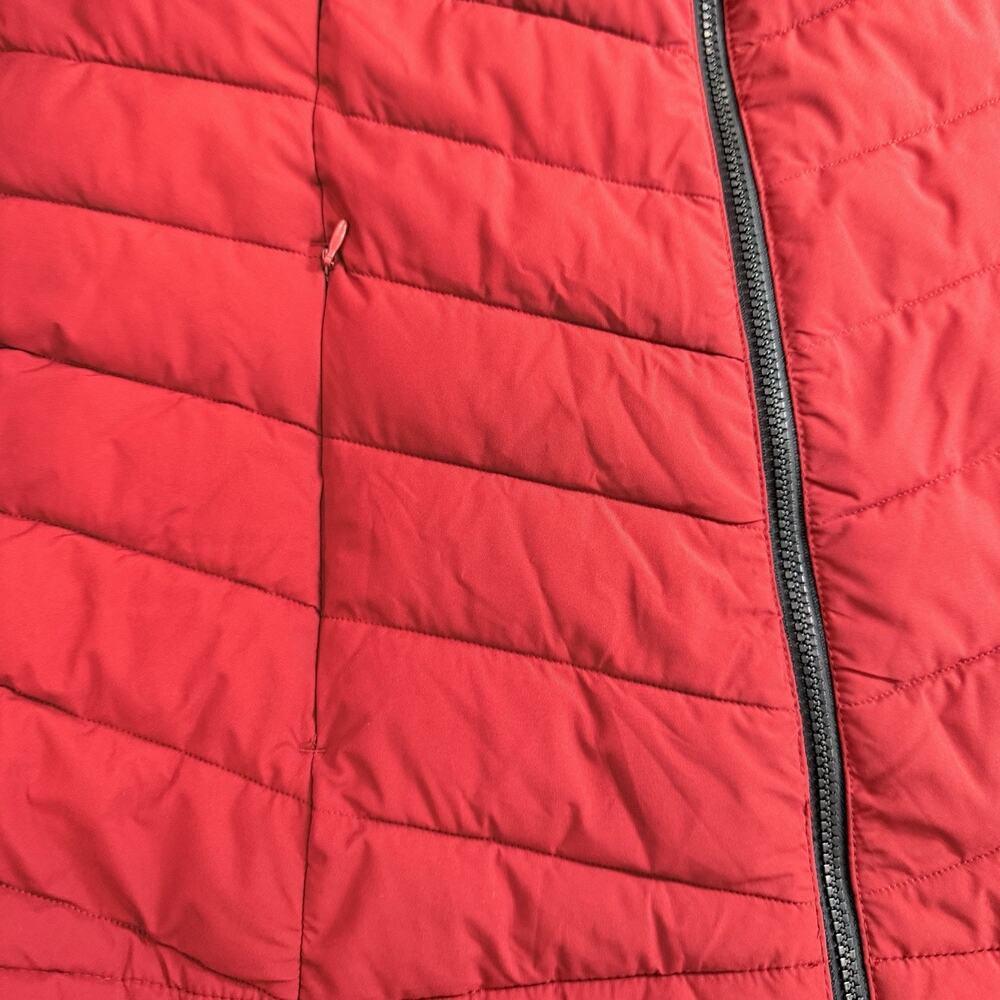Women's Sz 2XL HFX Performance Hooded Puffer Coat Parka Red Quilted Gorpcore - Picture 13 of 14